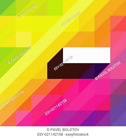 Colorful abstract background with diagonal shapes and space for
