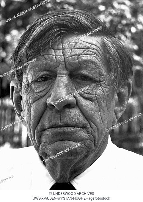 United States: c. 1970.Portrait of Wystan Hugh Auden, poet and writer