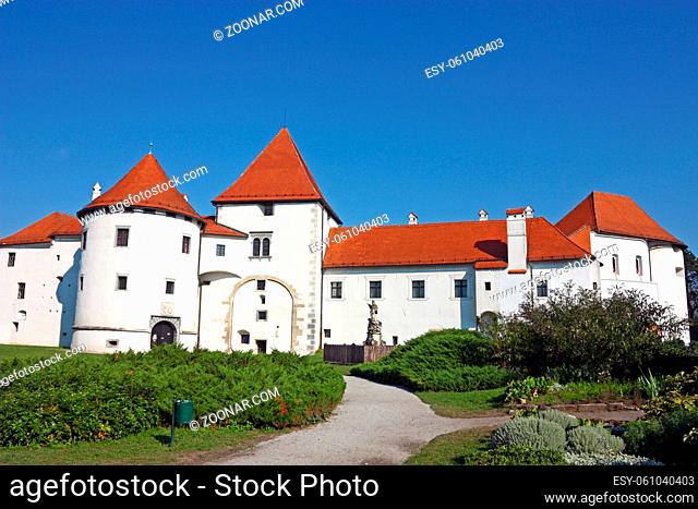 Varazdin castle in the Old Town, originally built in the 13th century, Croatia