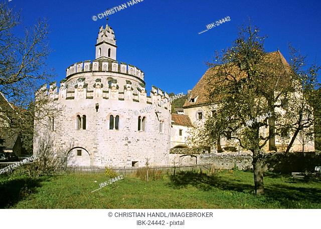 The Michaels chapel called Angelscastle in the monastery of Neustift in Brixen Sterzing South Tirol Italy