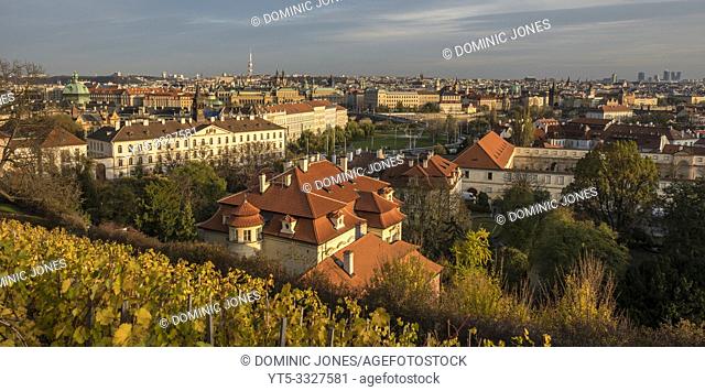 The rooftops of Prague, Czech Republic, Europe
