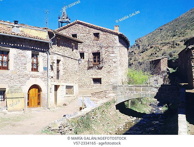 Traditional architecture. Viniegra de Arriba, La Rioja, Spain