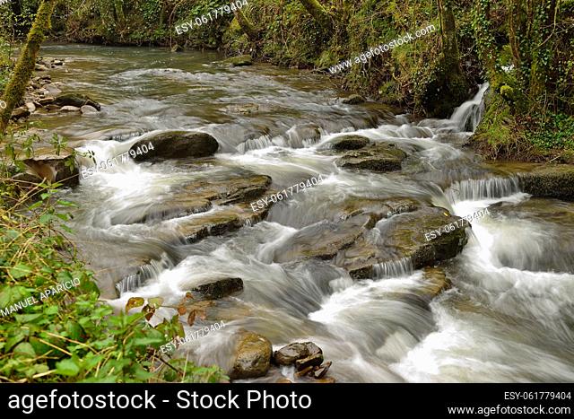 Little river in Cantabria, Spain