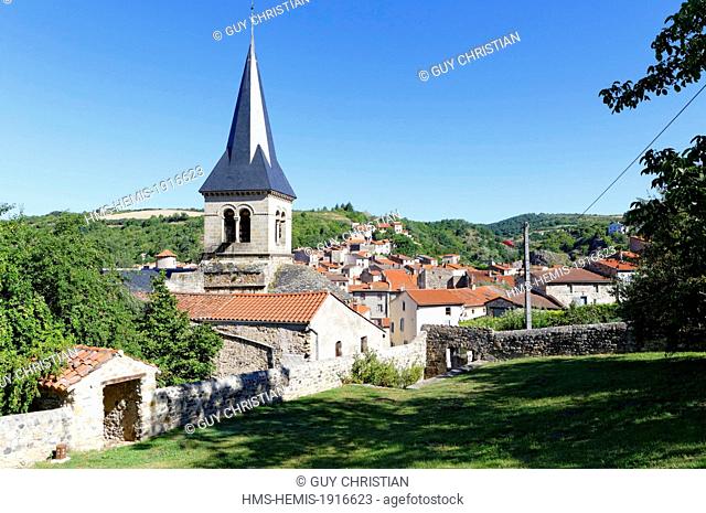 France, Puy de Dome, Champeix village