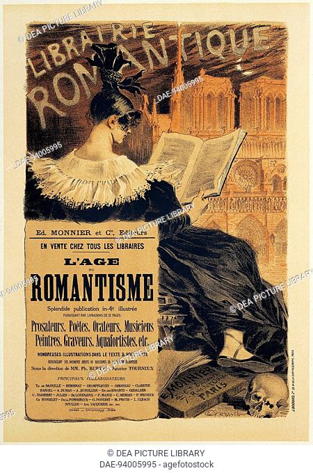 Posters, France, 20th century. Eugene Samuel Grasset (1841-1917), Libraire Romantique