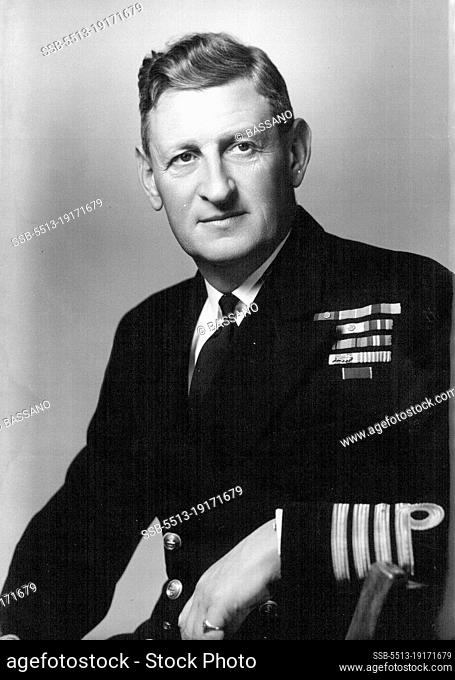 Captain Sir David Luce, R.N. -- Naval Secretary to the First Lord of the Admiralty, from August, 1954. August 09, 1954. (Photo by Bassano, Camera Press)