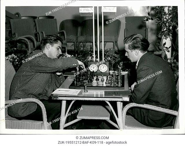 Dec. 12, 1955 - Hastings International Chess Congress.: The 31st Hastings International Chess Congress, was opened today by the Soviet Ambassador, M