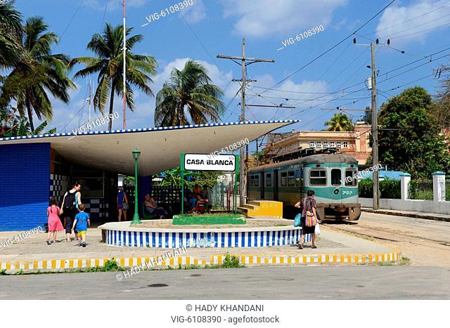 train station and HERSHEY TRAIN in CASA BLANCA Cuba - 02/04/2016