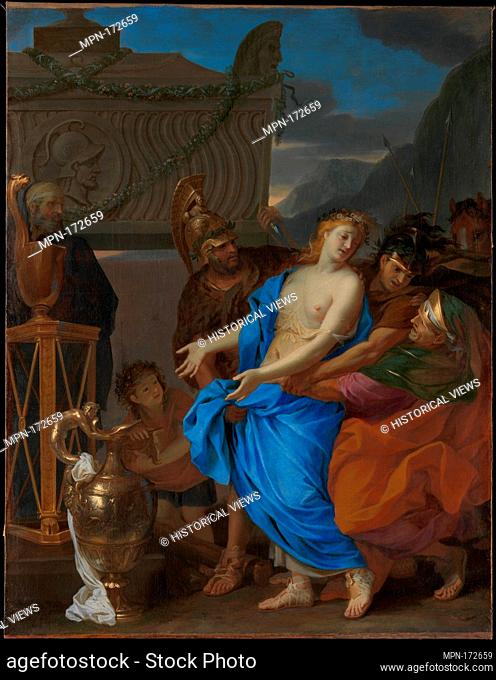 The Sacrifice of Polyxena. Artist: Charles Le Brun (French, Paris 1619-1690 Paris); Date: 1647; Medium: Oil on canvas; Dimensions: 67 5/16 x 51 9/16 in