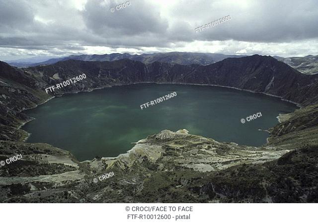 Crater lake, Quilota, Ecuador