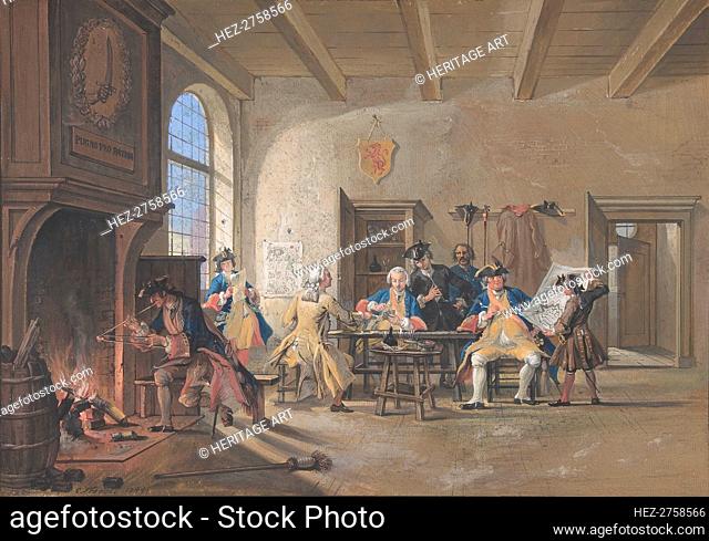 Guardroom Scene, 1744. Creator: Cornelis Troost