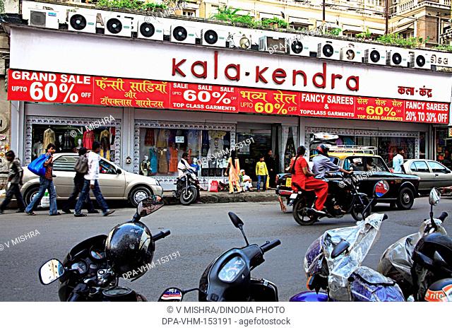 Kala Kendra fancy Saree and Topclass Garments shop ; Raja Rammohan Roy Road ; Girgaon ; Charni Road ; Bombay Mumbai ; Maharashtra ; India