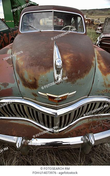 vehicle, saskatchewan, rust, left, vintage