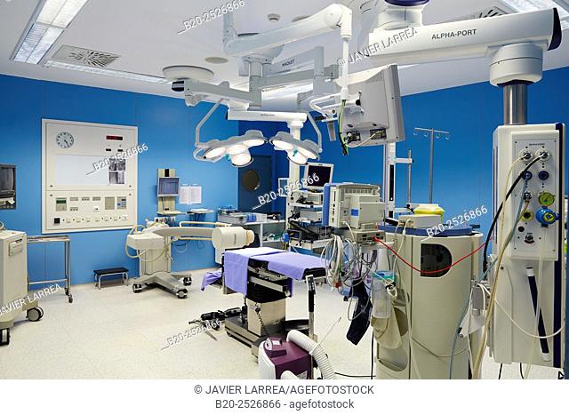 Operating rooms, surgical block. Hospital Policlinica Gipuzkoa, San Sebastian, Donostia, Euskadi, Spain