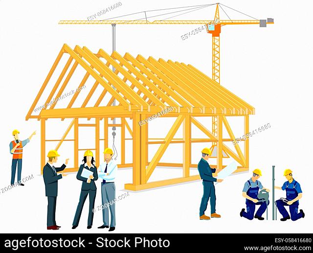 Holzhaus bauen mit Handwerkern und Architekten