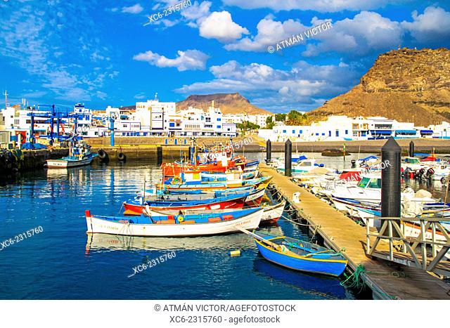 Marina of Agaete municipality. Gran Canaria island