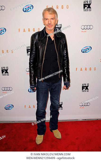 FX Network Upfront Premiere Screening Of ""Fargo"" - Red Carpet Arrivals Featuring: Billy Bob Thornton Where: Manhattan, New York