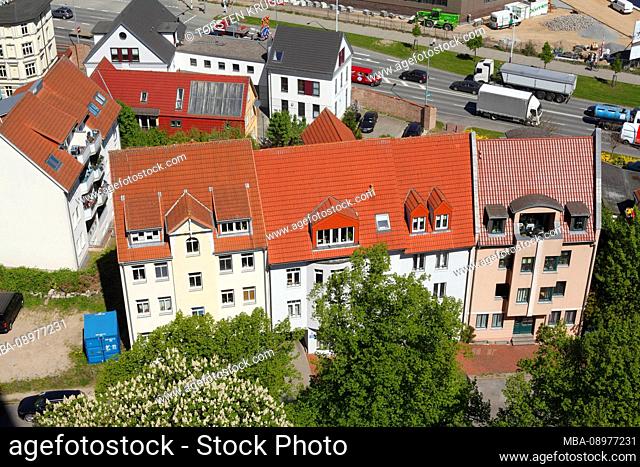 Modern residential buildings, Rostock, Mecklenburg-Vorpommern, Germany, Europe