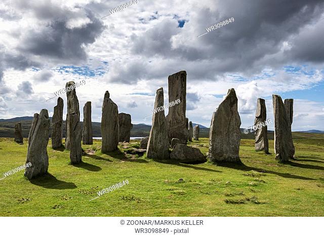 Callanish Standing Stones, 3000 year old stone circle, Isle of Lewis