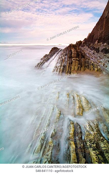 Barinatxe beach between the towns of Getxo and Sopelana, Biscay, Basque Country, Spain