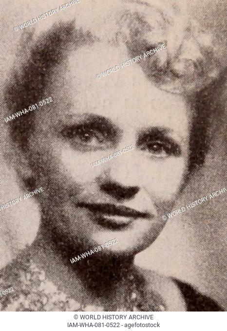 Photographic portrait of Gunn Wållgren (1913-1983) a Swedish actress. Dated 20th Century