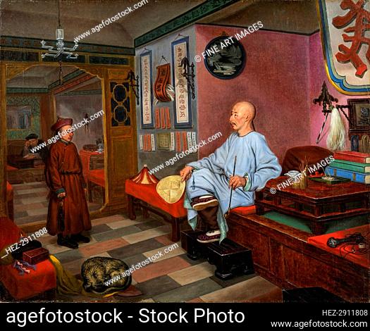 Chinese Trader in Kyakhta (Russia) , 1851. Creator: Mazer, Carl Petter (1807-1884)