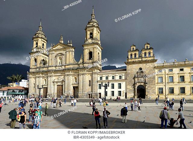 Catedral Primada de Colombia, cathedral, Plaza Bolivar, Bogota, Colombia