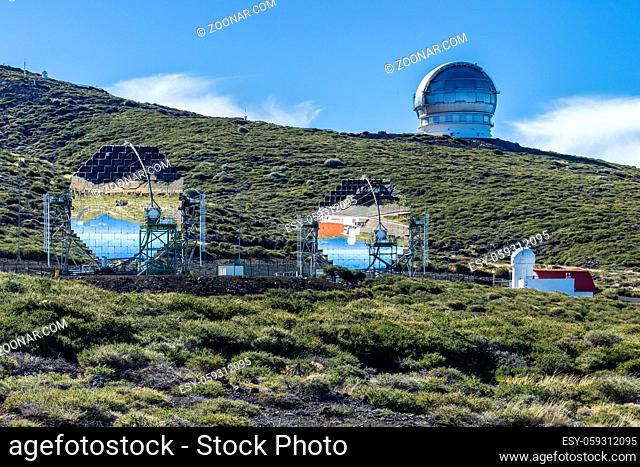 La Palma - Sternwarte mit Spiegelteleskop auf dem Roque de los Muchachos