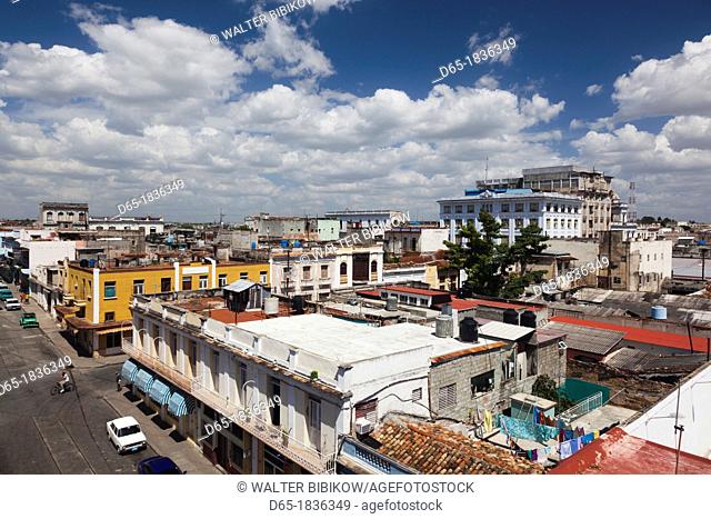 Cuba, Cienfuegos Province, Cienfuegos, Calle 31 street, elevated view