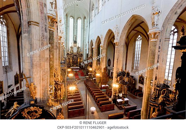 Interior of the Tyn Church The Church of Our Lady Before Tyn in Prague where remains of famous Danish astronomer Tycho Brahe rest An international team of...