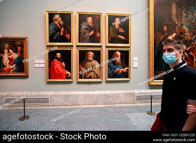 Madrid, Spain, 06/06/2020.- .Prado Museum reopens its doors today, Saturday June 6, proposing to the visitor a Reunion, an exhibition open until September 13