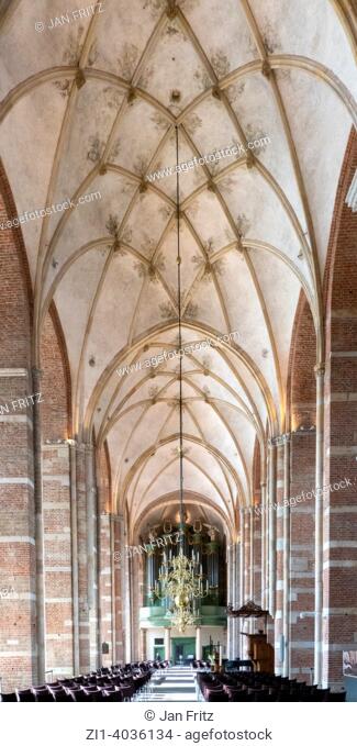 interior of Lebuinus church in Deventer, Holland