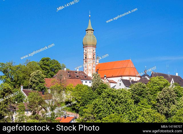 Pilgrimage Church of Andechs Monastery on the Holy Mountain of Bavaria, Upper Bavaria, Bavaria, Germany