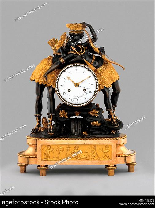 Clock. Maker: Clockmaker: Laurent Ridel (French, active 1789); Maker: Case attributed to Jules-Simon Deverberie (French, active 1788-1820, died ca