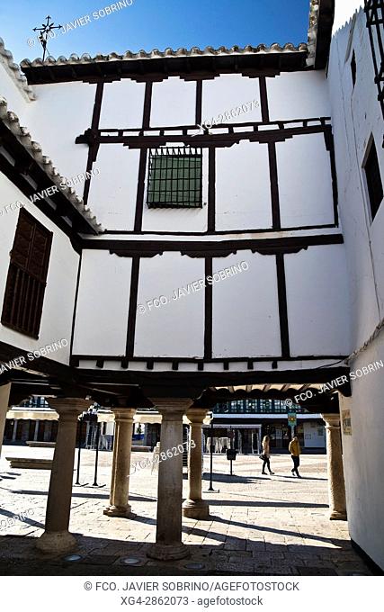 Rincón junto a la Plaza Mayor, en el que se sitúa el Museo Del Encaje – Almagro – Ciudad Real – Castilla La Mancha – España - Europa
