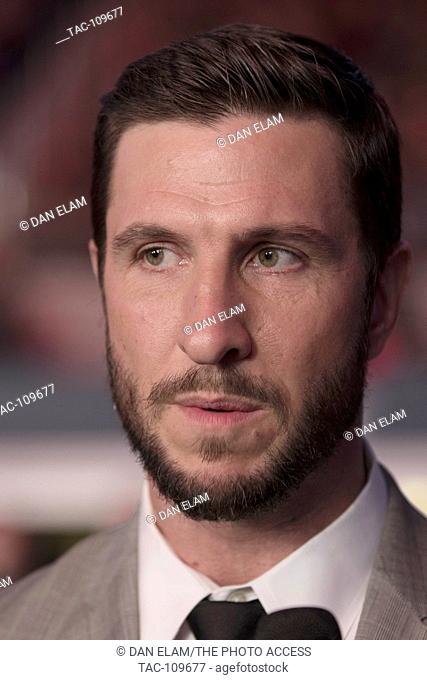 Actor Pablo Schreiber attends the 13 Hour red carpet premiere at AT&T Stadium on January 12th, 2016 in Dallas, Texas