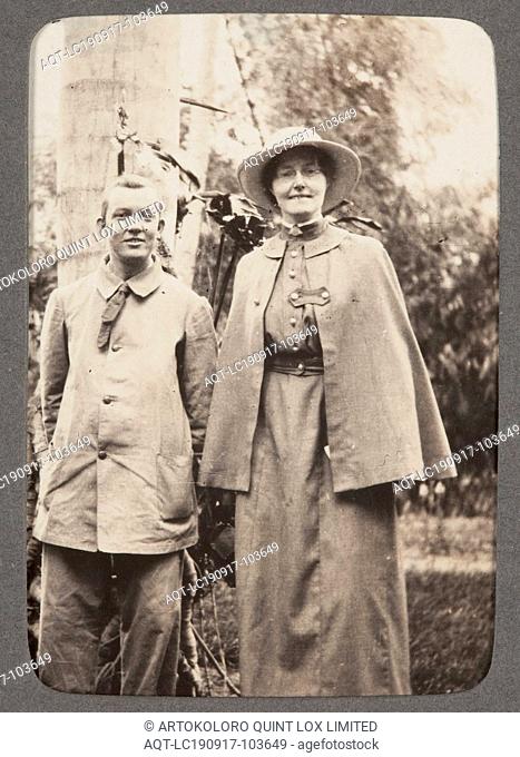 Digital Image - World War I, Portrait of Sister Lil Mackenzie with a Friend, Egypt, 1915-1917, Digital image of a photograph from an album compiled by Sister...