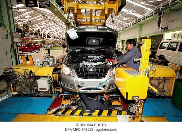 Manufactured of mahindra cars ; Nasik ; Maharashtra ; India 9-January-2009