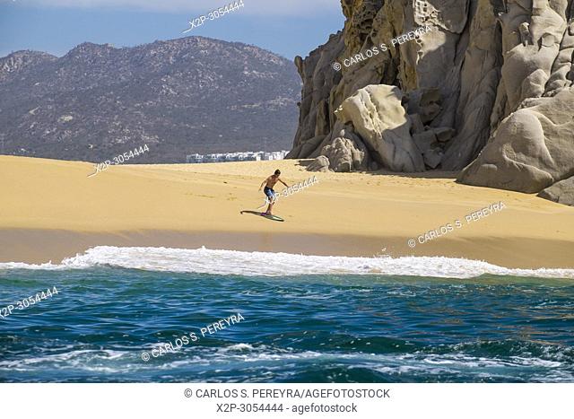 Beach of love and divorce in Cabo San Lucas in the state of Baja California Sur in northern Mexico