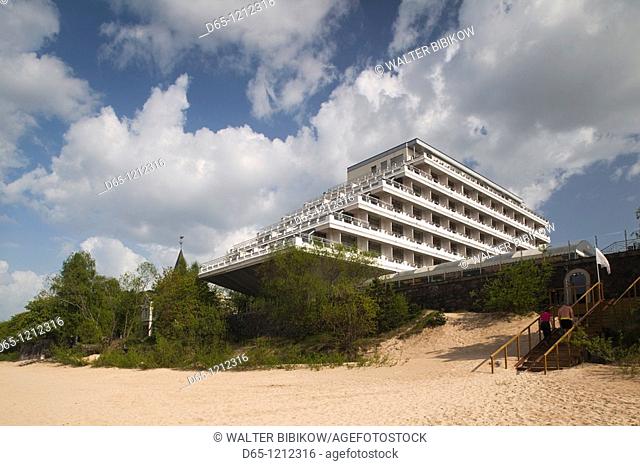 Latvia, Jurmala, Majori Village, Baltic Beach Hotel on Majori Beach