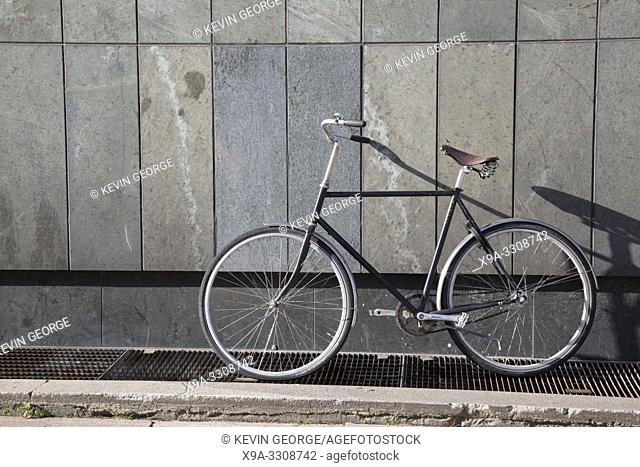 Bike against Wall, Copenhagen, Denmark