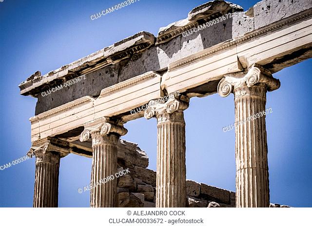 Temple of Erecteion, Acropolis, Athens, Greece, Western Europe