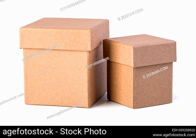 cardboard box isolated on a white background