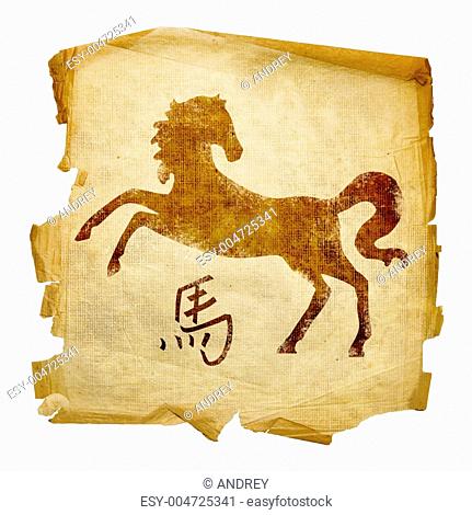 Horse Zodiac icon, isolated on white background