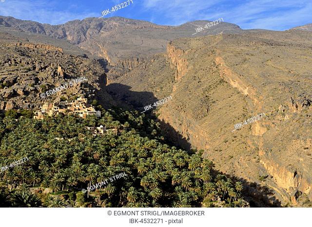 Village of Misfat al Abriyyin, Hajar al Gharbi mountains, Dakhiliyah, Oman