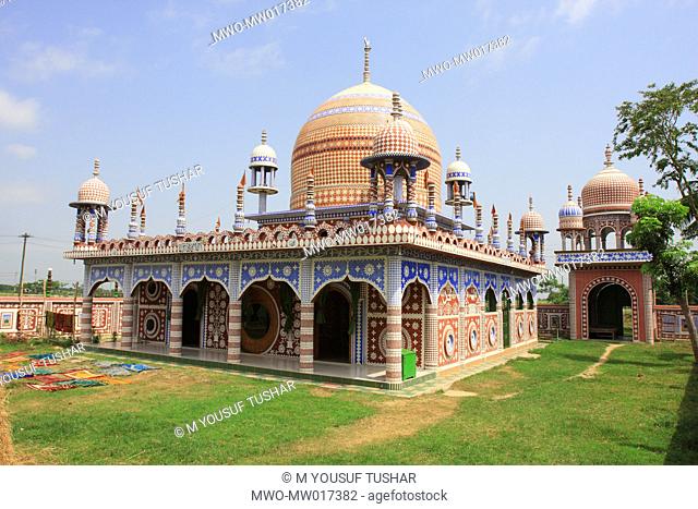 The Al Haj Khan Mohammad Lal Shah Mosque, built in the year 2003, at Bariura, Hobigonj, Bangladesh May 02, 2008