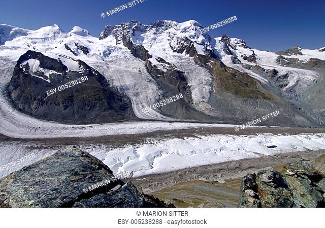 Die Gletscher der Monte Rosa