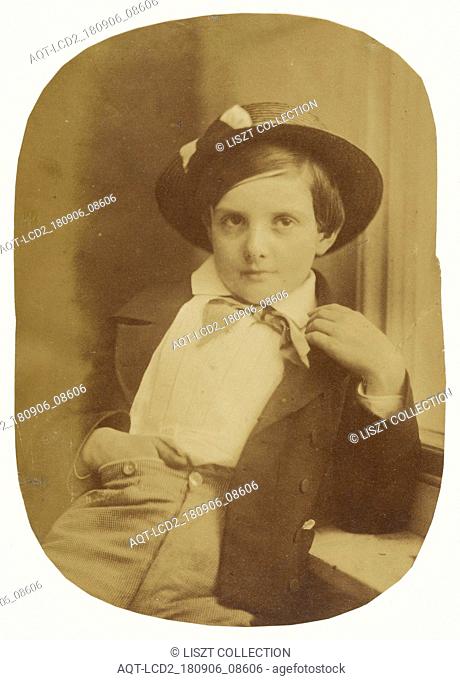 Portrait of a Young Boy; Oscar Gustave Rejlander (British, born Sweden, 1813 - 1875); about 1860; Albumen silver print