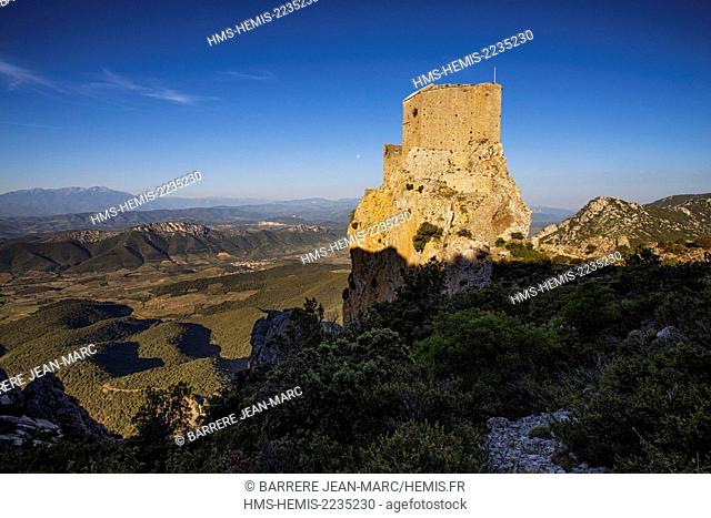 France, Aude, castle of Queribus