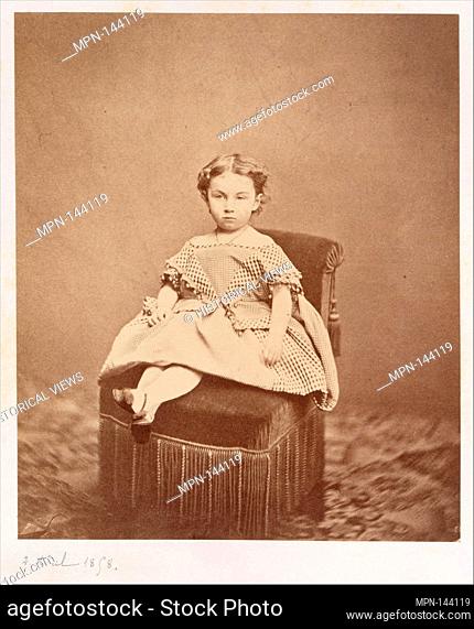 Madeleine Bourquelot de Cervignieres. Artist: Édouard Baldus (French, born Prussia, 1813-1889); Date: 1858; Medium: Albumen silver print from glass negative;...